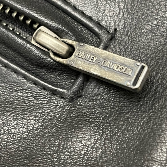 HARLEY-DAVIDSON MEN’S GENUINE LEATHER VEST | BLACK | SZ S | NWT - Picture 11 of 15